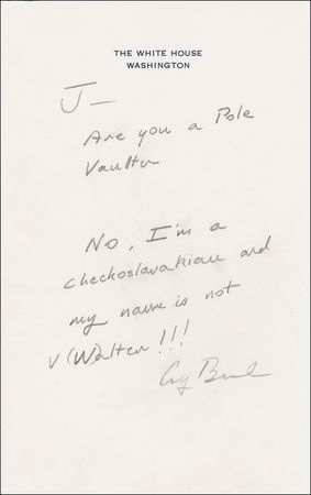 Lot #9 George Bush: As Comedian-in-Chief