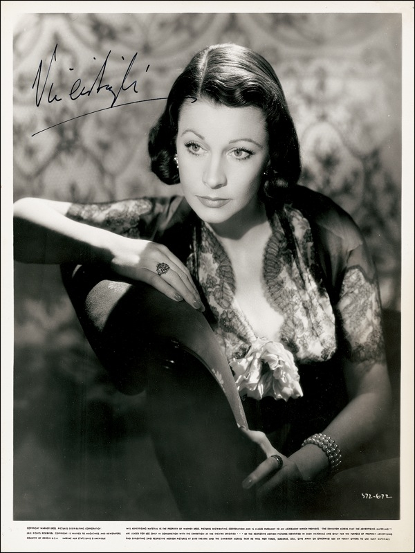 Lot 1128 Vivien Leigh: Leigh-ding lady: Superb vintage photo of the two-time Oscar winner