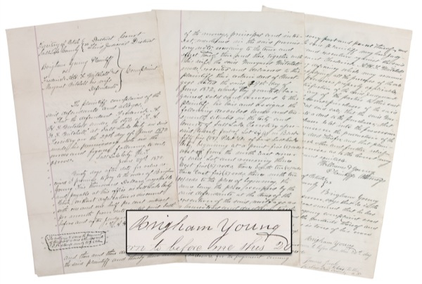 Lot 465 Brigham Young: Seeking foreclosure on some Promised Land