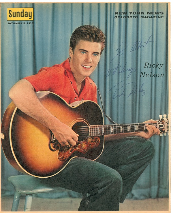 Lot 857 Rick Nelson Signed Photograph