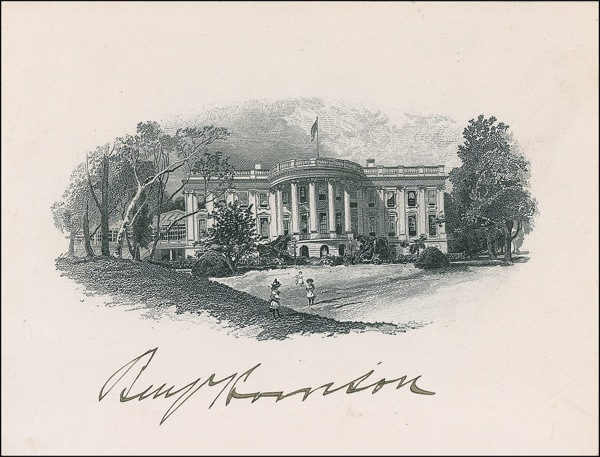 Lot 104 Benjamin Harrison Engraving