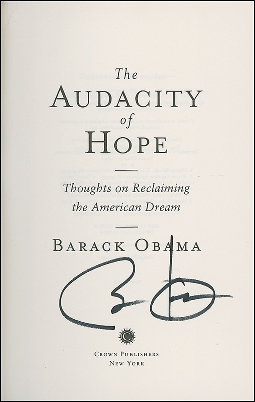 Lot 396 Barack Obama Book