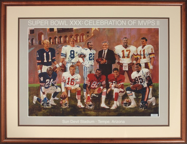 Lot 1689 Super Bowl MVPs Print