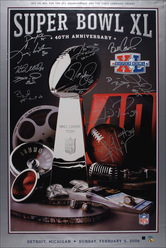Lot 1629 Pittsburgh Steelers Poster