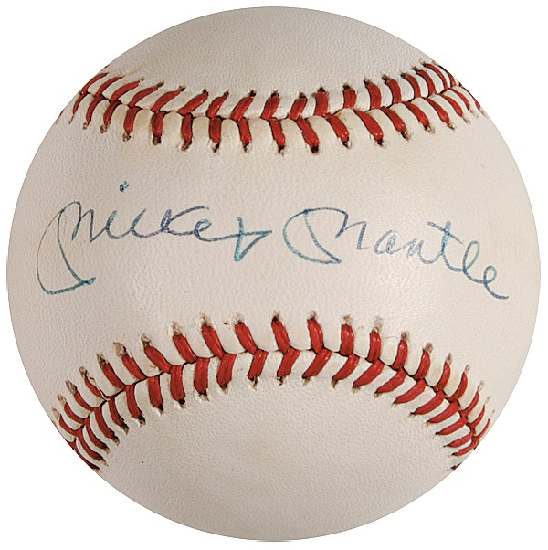 Lot 1559 Mickey Mantle Baseball