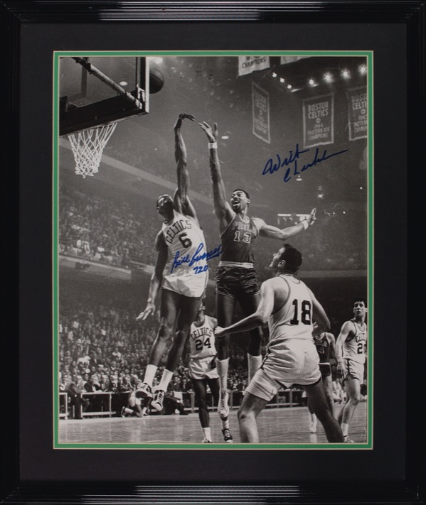 Lot 1421 Wilt Chamberlain and Bill Russell Signed Photograph