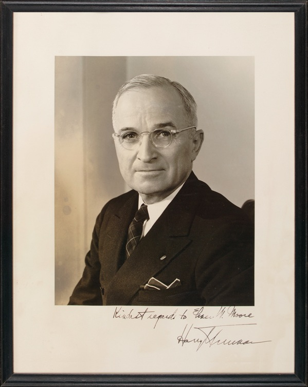 Lot 224 Harry S. Truman Signed Photograph