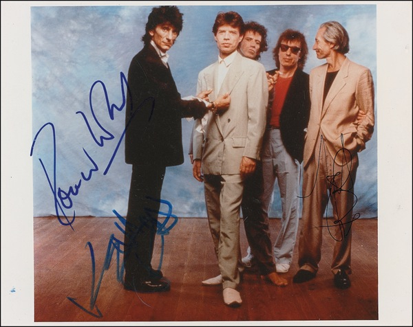 Lot 896 The Rolling Stones Signed Photograph