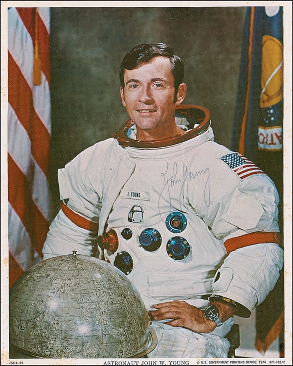 Lot 585 John Young Signed Photograph