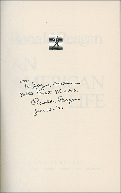 Lot 179 Ronald Reagan Book
