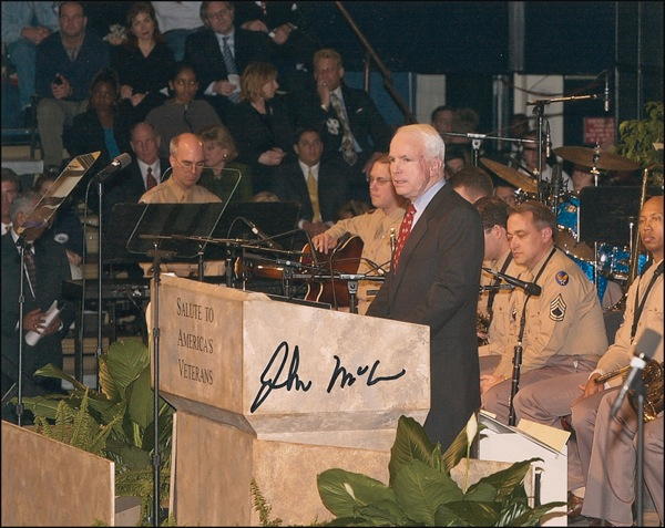 Lot 379 John McCain Signed Photograph
