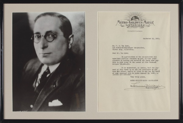 Lot 1153 Louis B. Mayer Typed Letter Signed