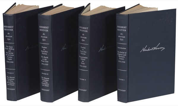 Lot 117 Herbert Hoover Four-Volume Set