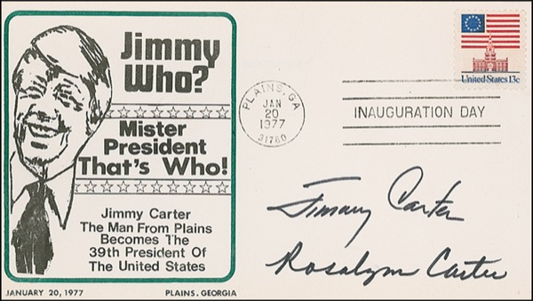 Lot 35 Jimmy and Rosalynn Carter Commemorative Cover