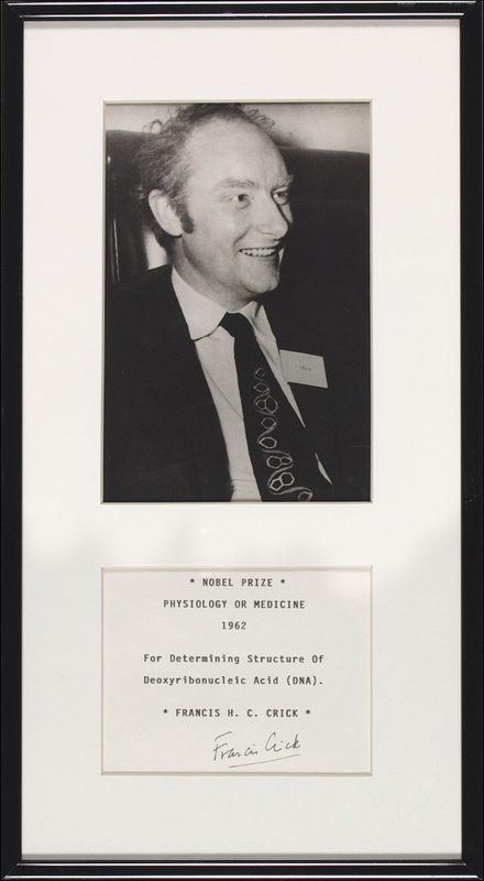 Lot 283 Francis Crick Signature
