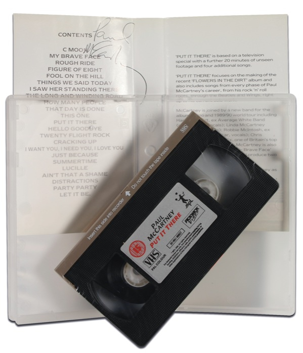 Lot 849 Paul McCartney Vhs Tape