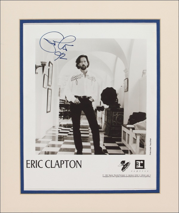 Lot 768 Eric Clapton Signed Photograph