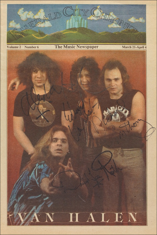 Lot 924 Van Halen Magazine