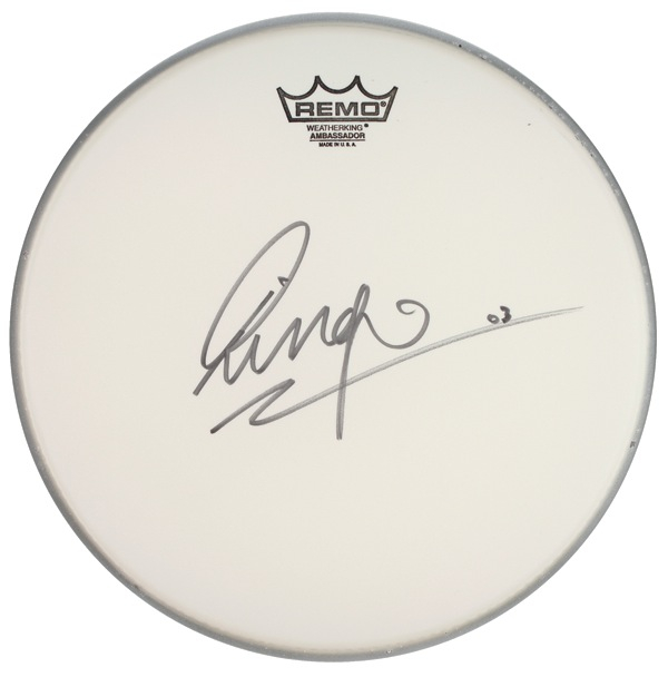 Lot 731 The Beatles: Ringo Starr Drumhead