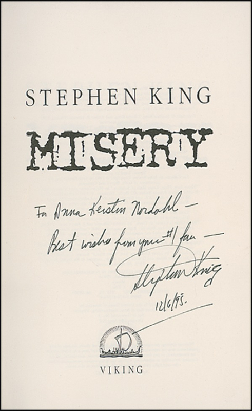 Lot 618 Stephen King Book
