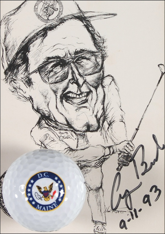 Lot 13 George Bush Signed Photograph