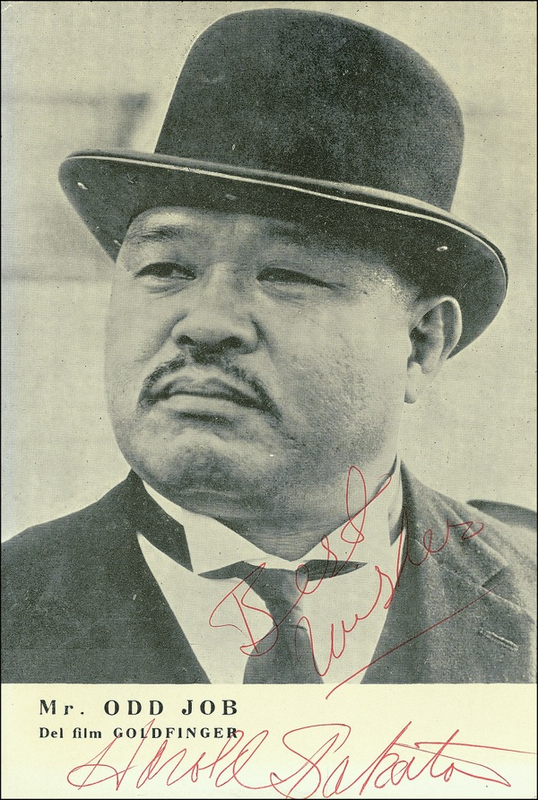 Lot 1103 James Bond: Harold Sakata Signed Photograph