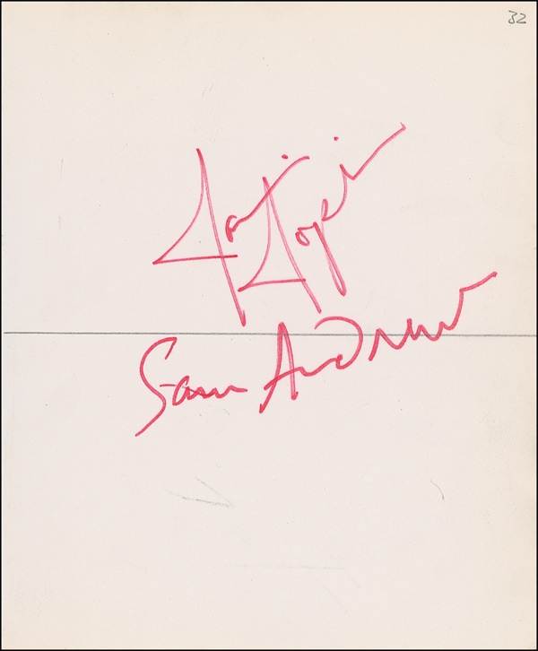 Lot 822 Janis Joplin Signature