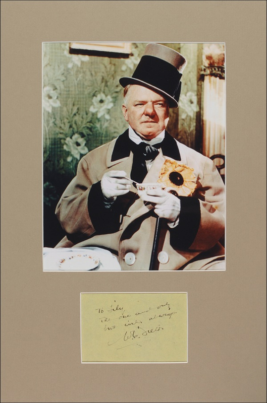 Lot 1046 W. C. Fields Signature