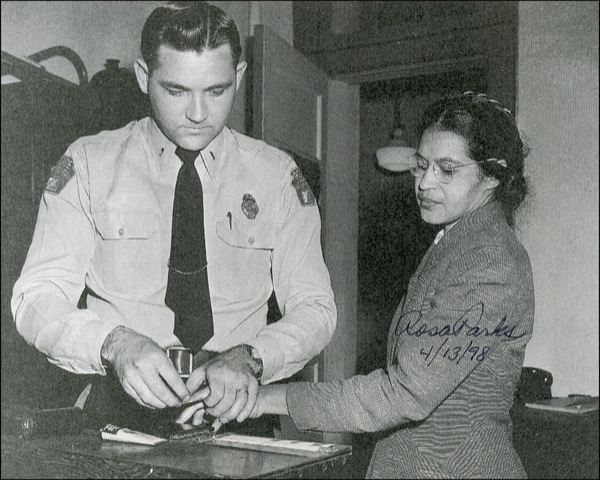 Lot 401 Rosa Parks Signed Photograph