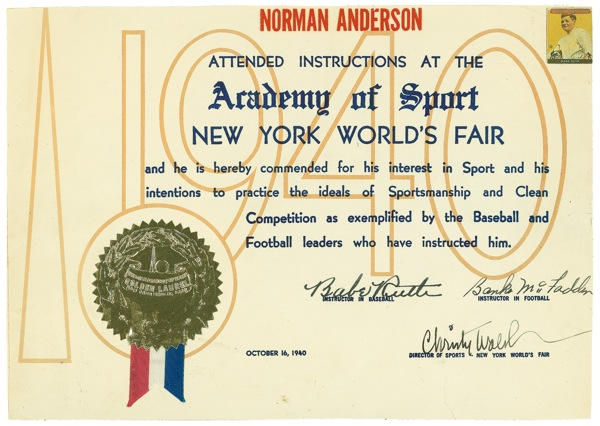 Lot 1659 Babe Ruth