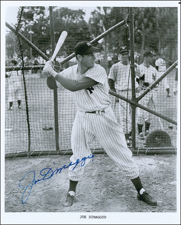 Lot 1442 Joe DiMaggio Signed Photograph