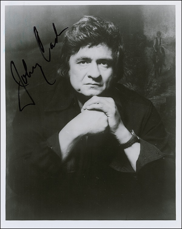 Lot 760 Johnny Cash Signed Photograph