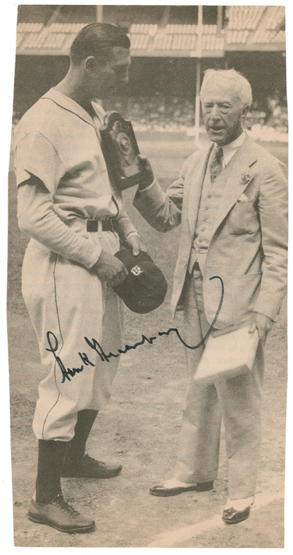 Lot 1487 Hank Greenberg Signed Photograph