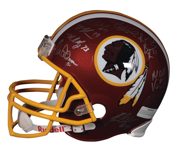 Lot 1709 Washington Redskins Football Helmet
