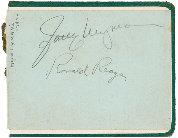 Lot 181 Ronald Reagan Signature