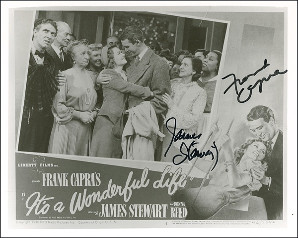 Lot 1248 James Stewart and Frank Capra Signed Photograph