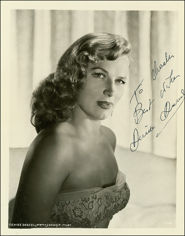 Lot 1027 Denise Darcel Signed Photograph