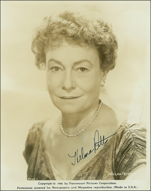 Lot 1204 Thelma Ritter Signed Photograph