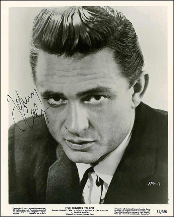 Lot 761 Johnny Cash Signed Photograph