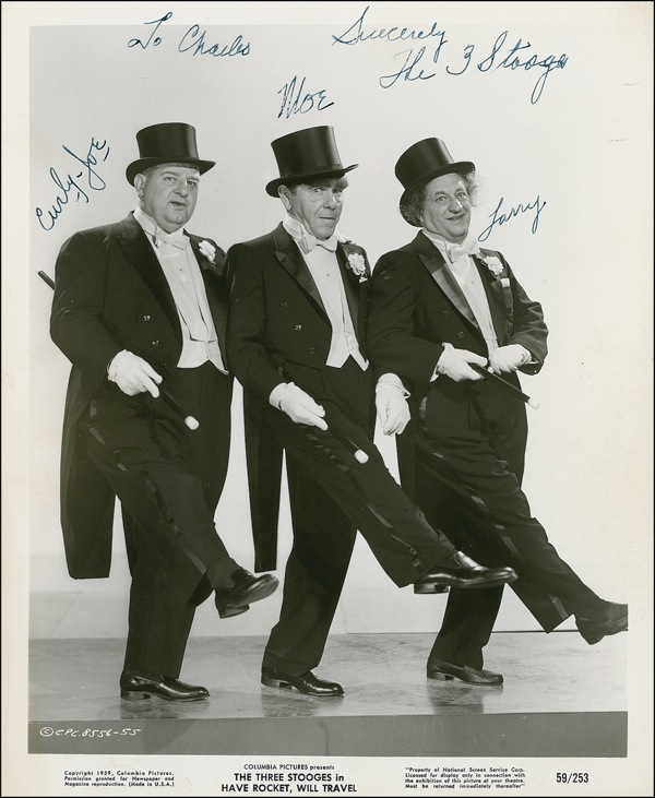 Lot 1261 Three Stooges Signed Photograph