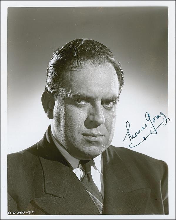 Lot 1069 Thomas Gomez Signed Photograph