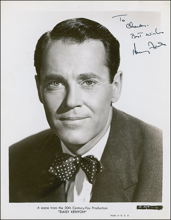 Lot 1051 Henry Fonda Signed Photograph