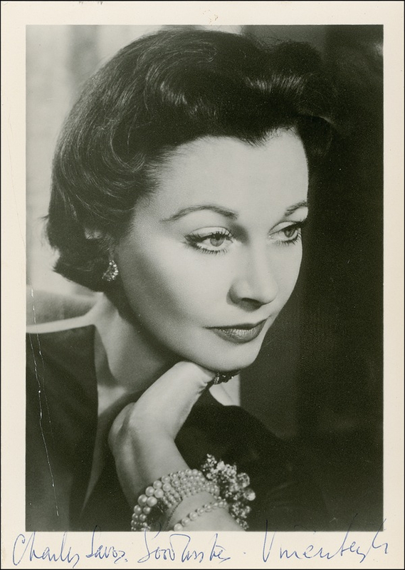 Lot 1130 Vivien Leigh Signed Photograph