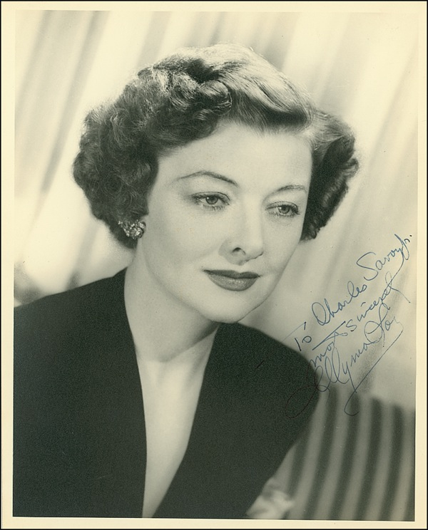 Lot 1140 Myrna Loy Signed Photograph