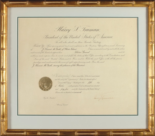 Lot 228 Harry S. Truman Signed Document