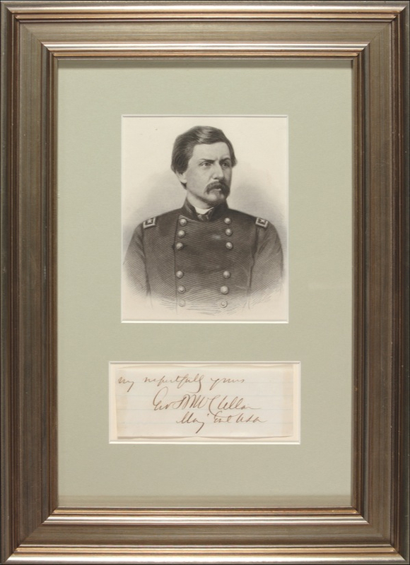 Lot 507 George B. McClellan Signature