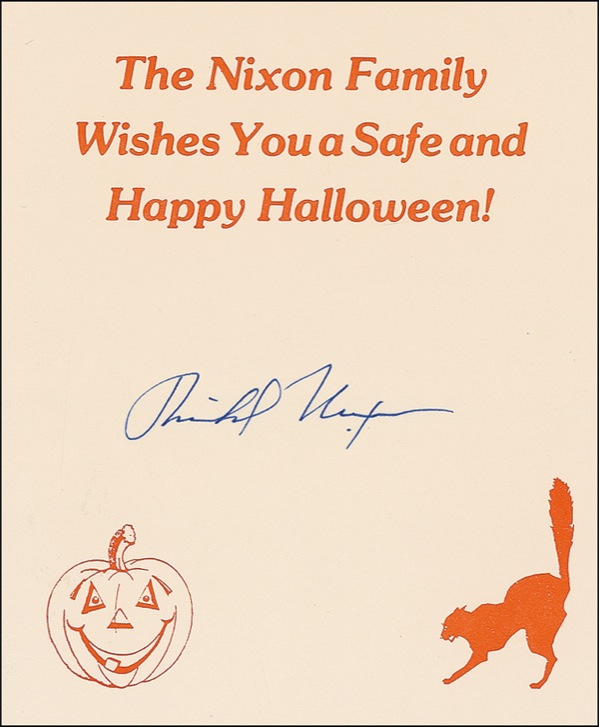 Lot 166 Richard Nixon Signature