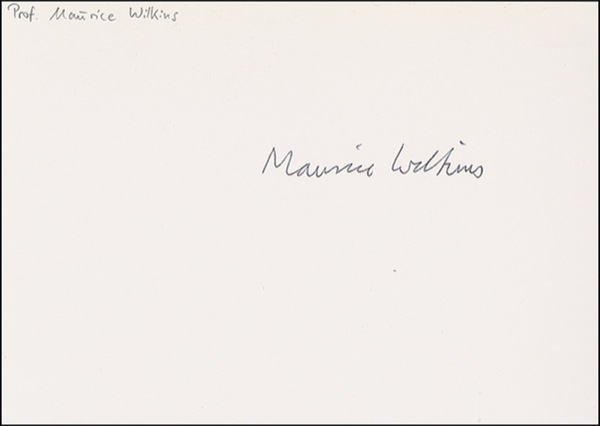 Lot 295 DNA: Watson, Crick, and Wilkins Group Lot