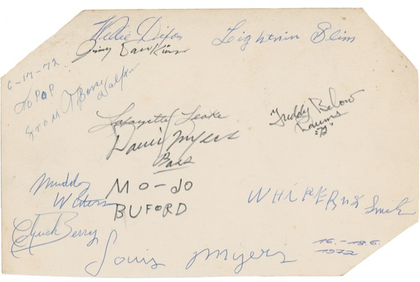 Lot 819 Jazz: Montreux 1972 Signature