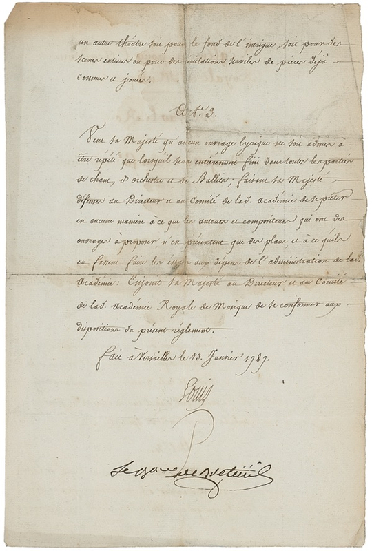 Lot 371 Louis XVI: The King commands the Royal Opera